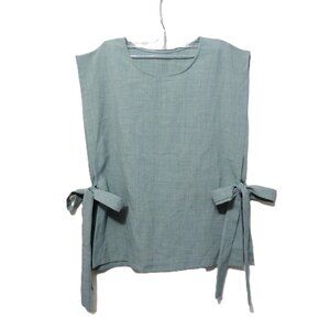 Minimalist Side Tie Sleeveless Apron Top